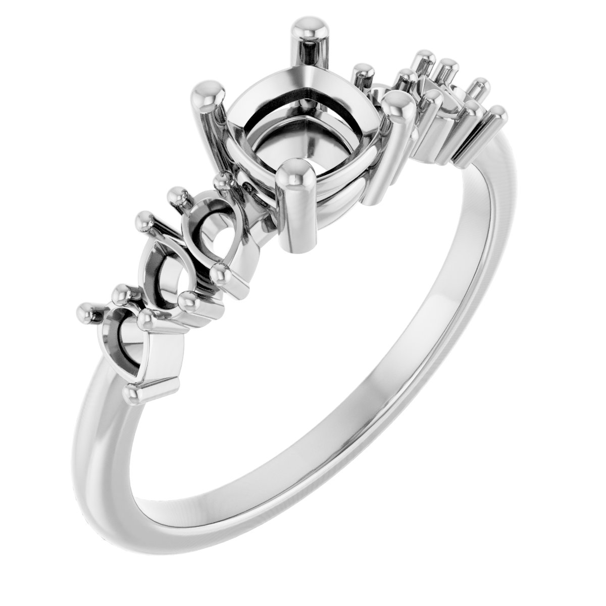 Accented Engagement Ring