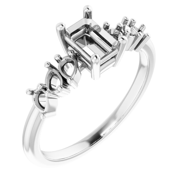 Accented Engagement Ring