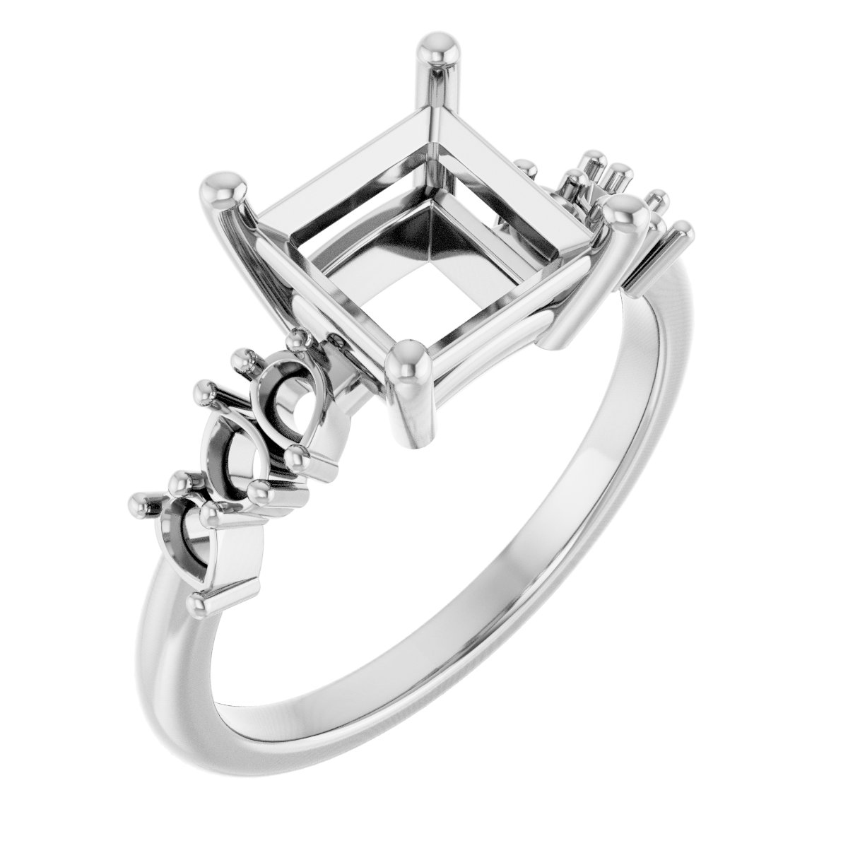 Accented Engagement Ring
