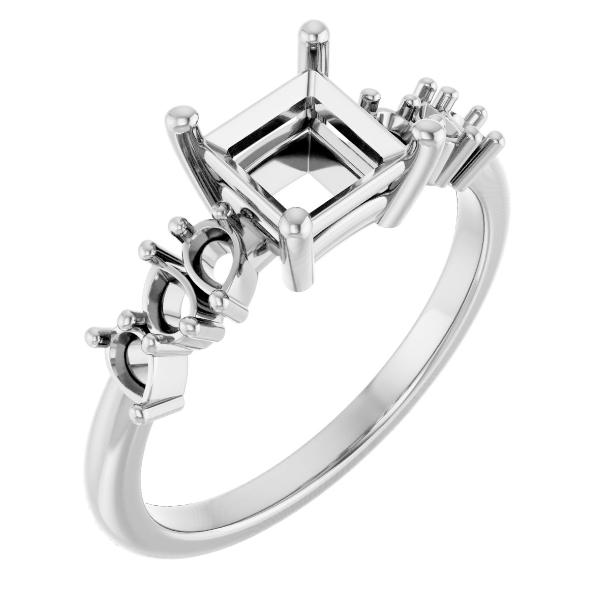Accented Engagement Ring
