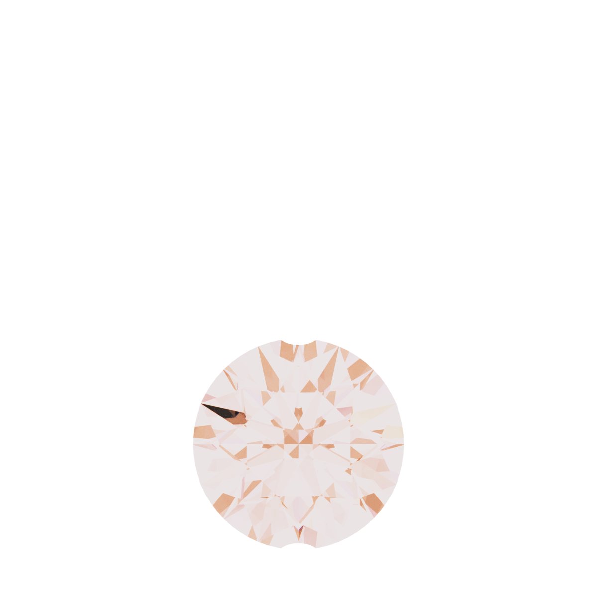 14K Rose 1/10 CT Natural Diamond Pendant