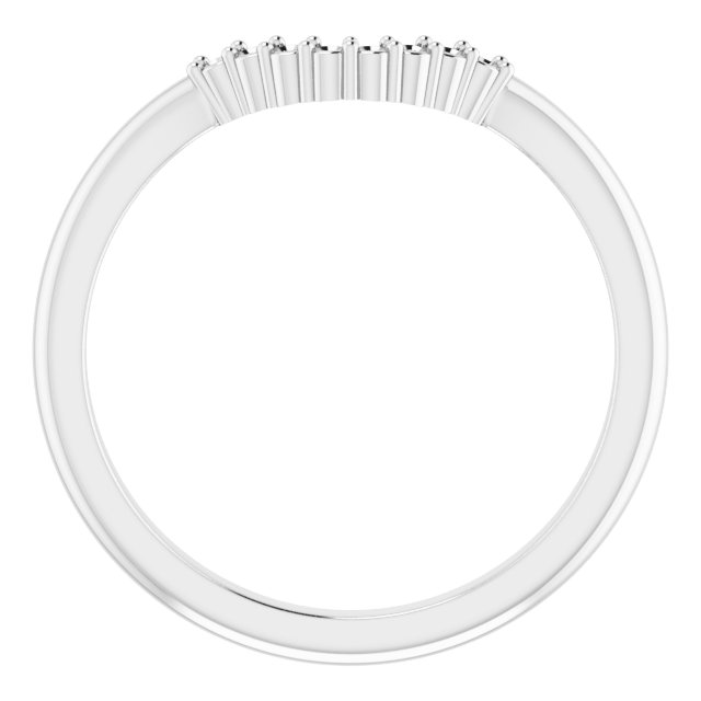Band Mounting for 6x6 mm Heart Ring view 2