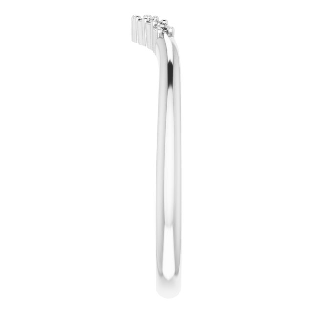 Band Mounting for 6x6 mm Heart Ring view 4