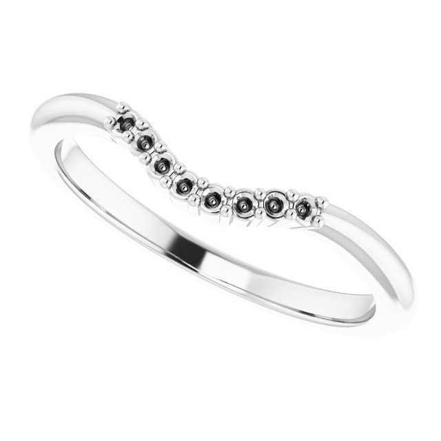 Band Mounting for 6x6 mm Heart Ring view 5