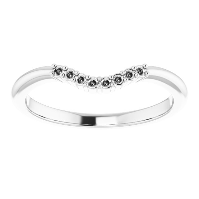 Band Mounting for 6x6 mm Heart Ring view 3