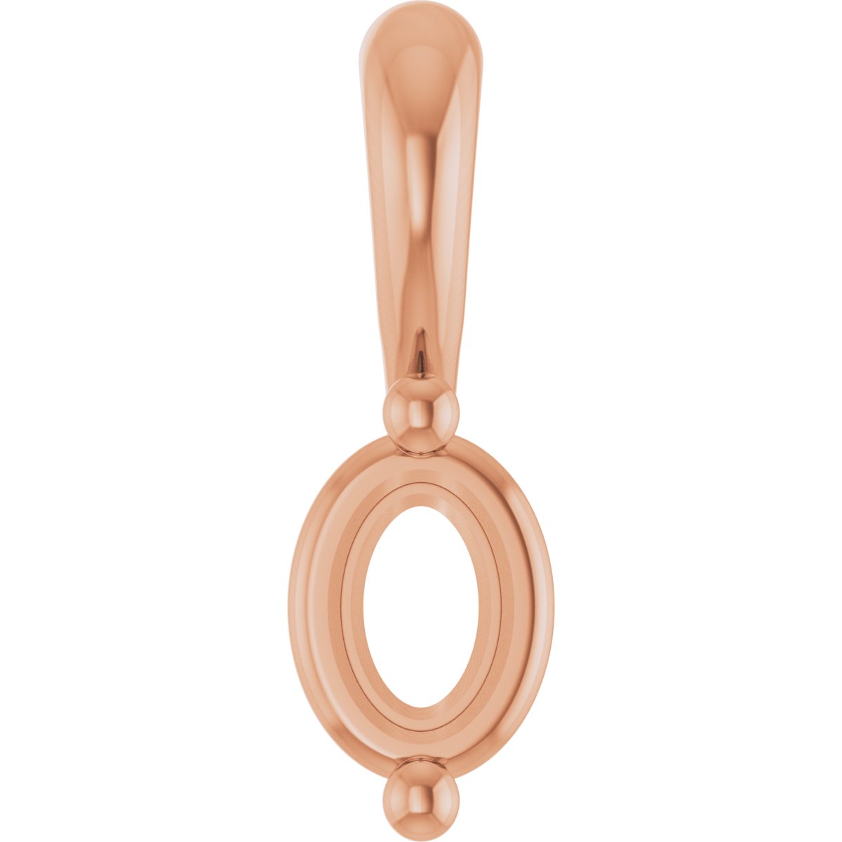 Oval 2-Prong Solitaire Pendant