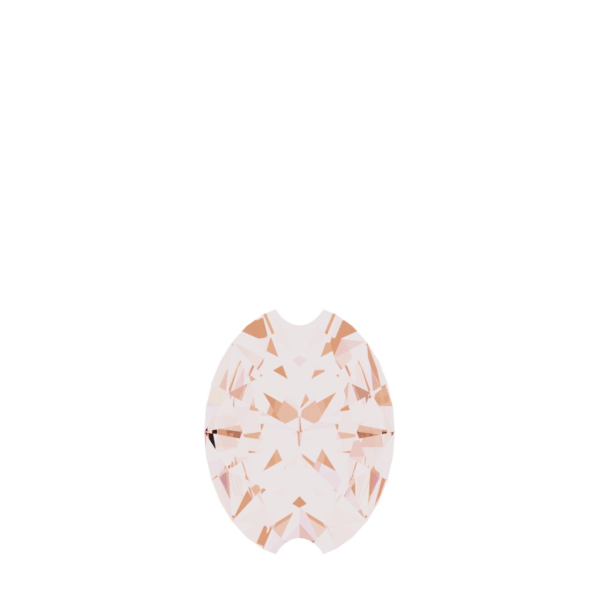 Oval 2-Prong Solitaire Pendant
