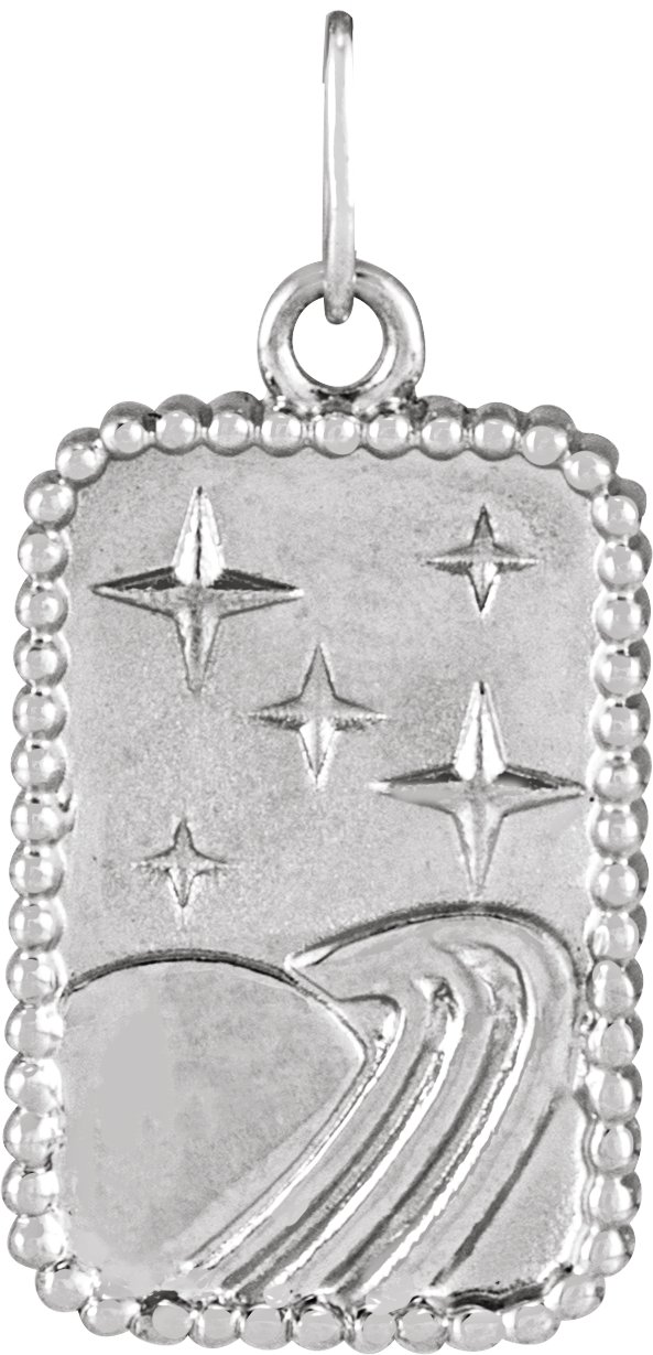 Sterling Silver Galaxy Pendant Ref 19536461