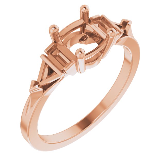 Accented Engagement Ring or Band