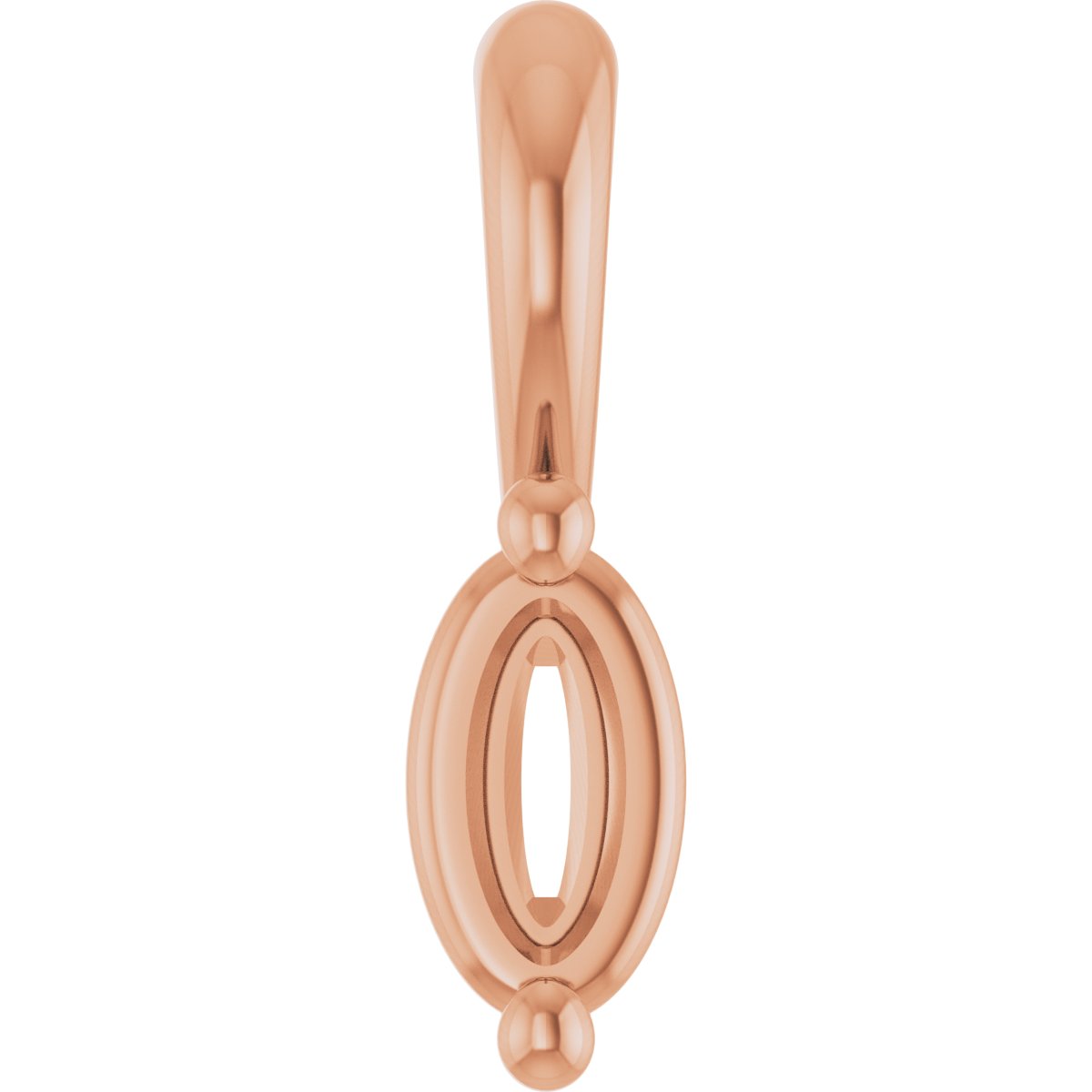 Oval 2-Prong Solitaire Pendant