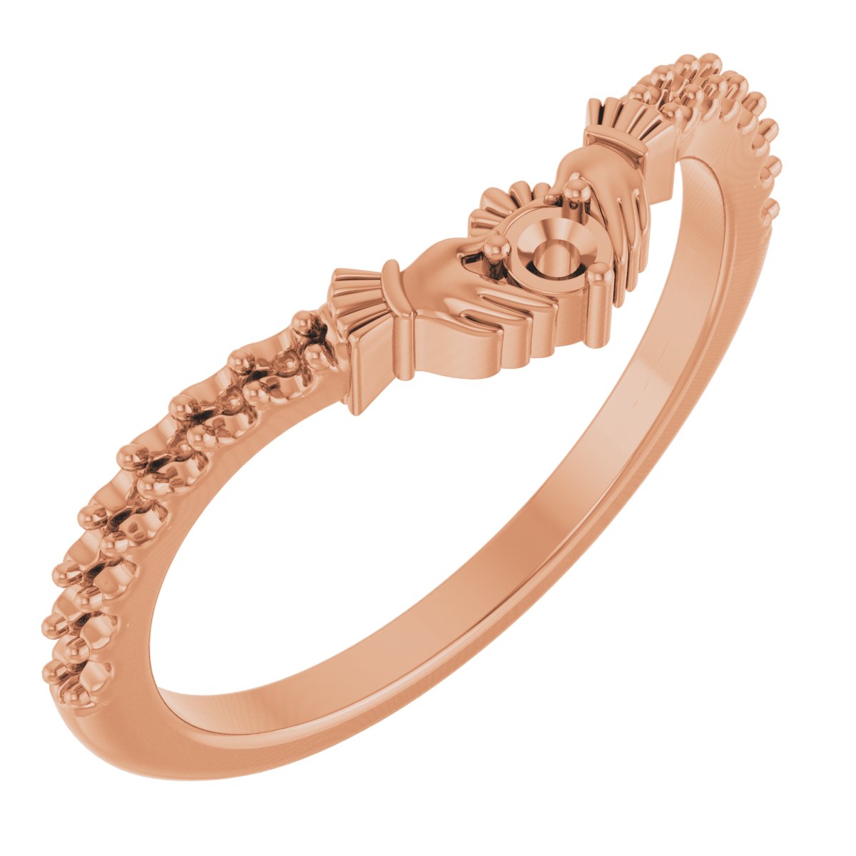 Contour Claddagh Band