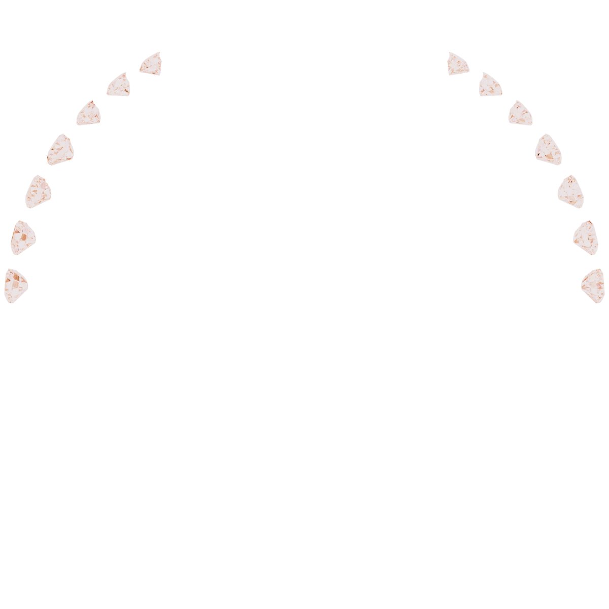 Alternative view of 1/5 CTW Natural Diamond Claddagh Contour Band – 14K Rose Gold