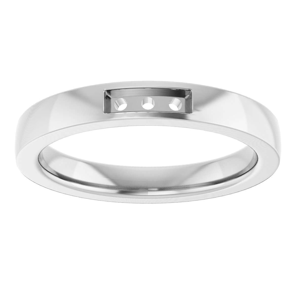 5x3 mm Emerald Band Mounting view 3