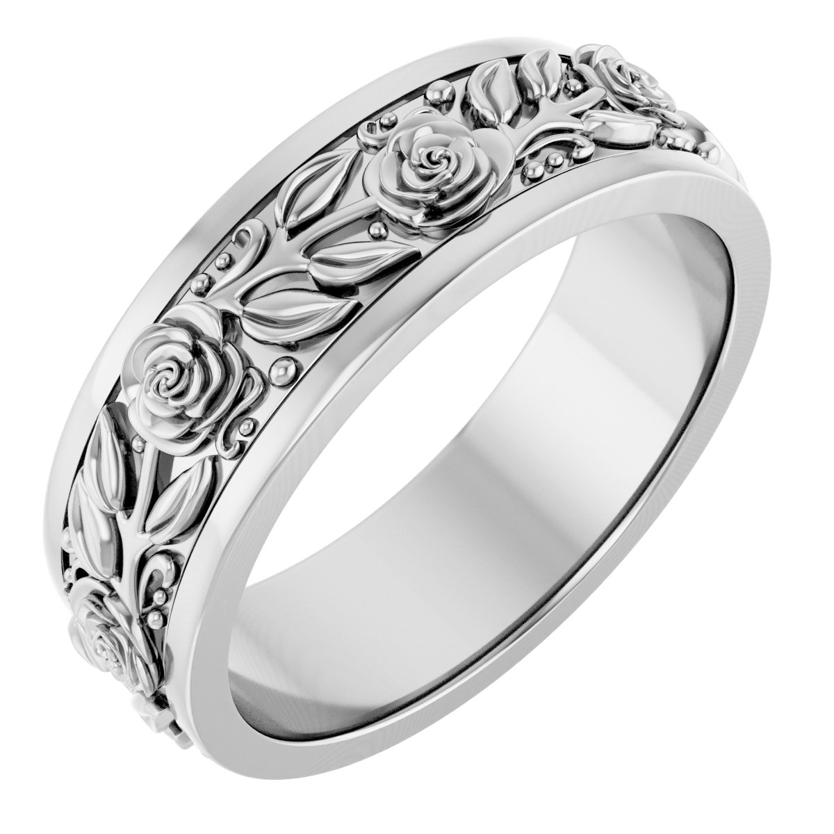 Floral Flat Band