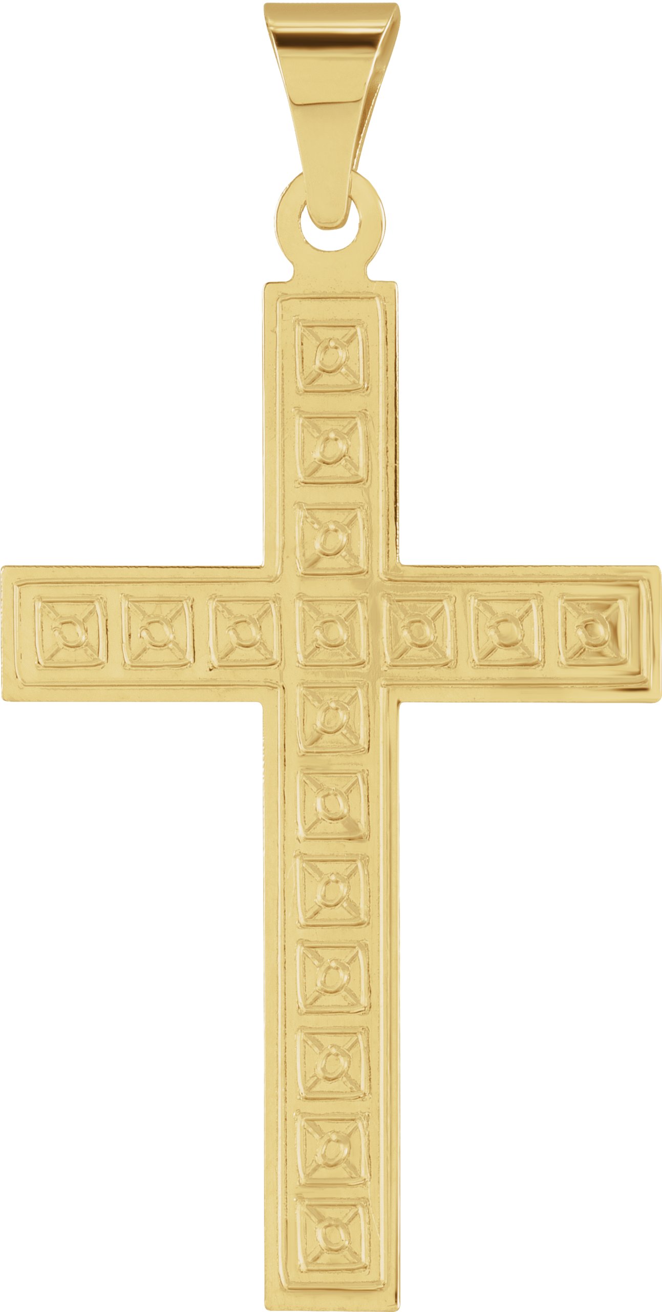 Geometric Cross Pendant