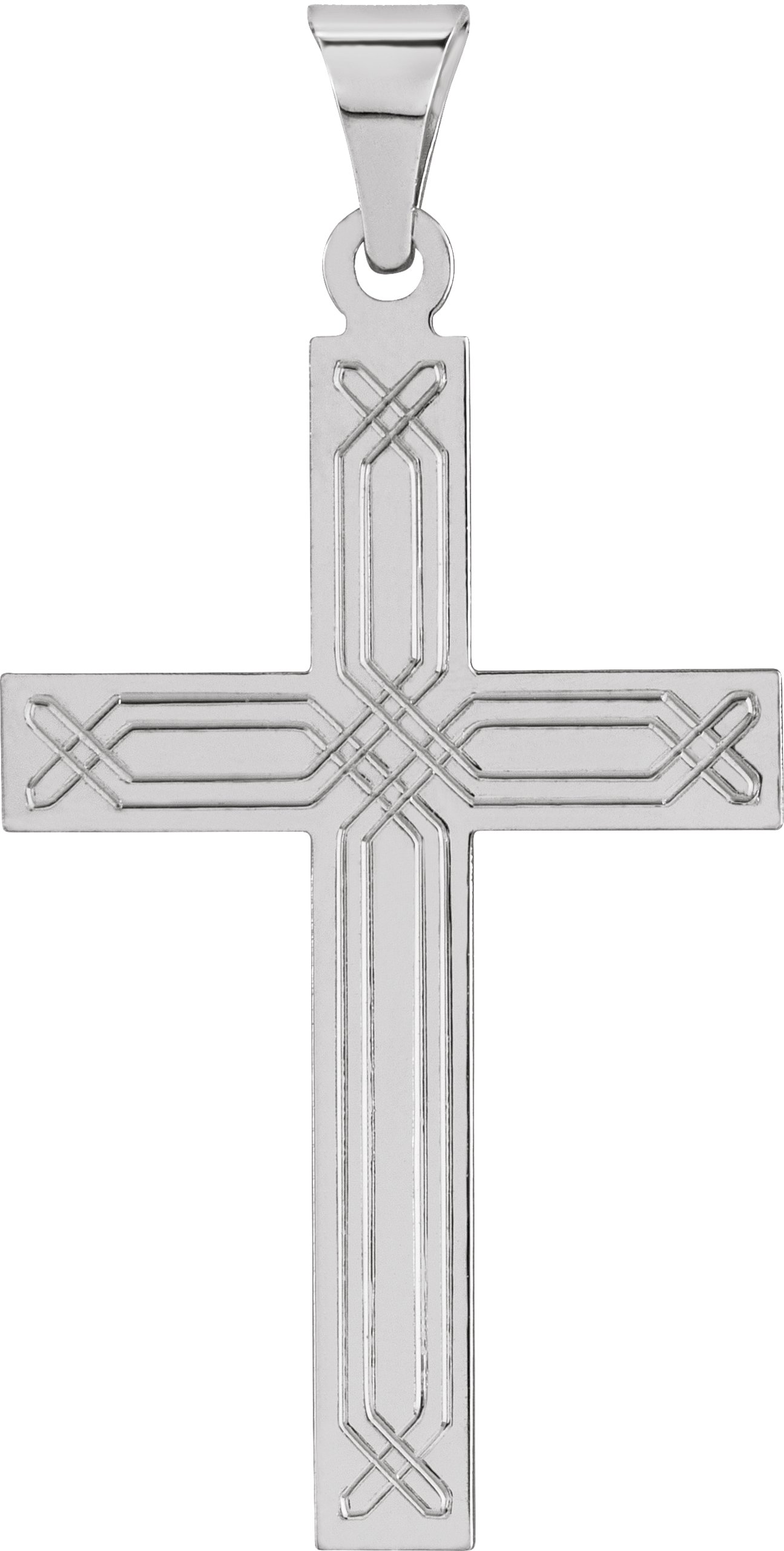 Geometric Cross Pendant
