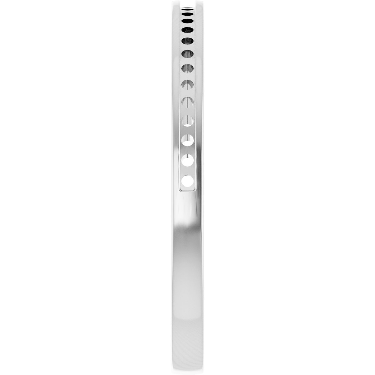 2 mm Square Mens Band Mounting view 4