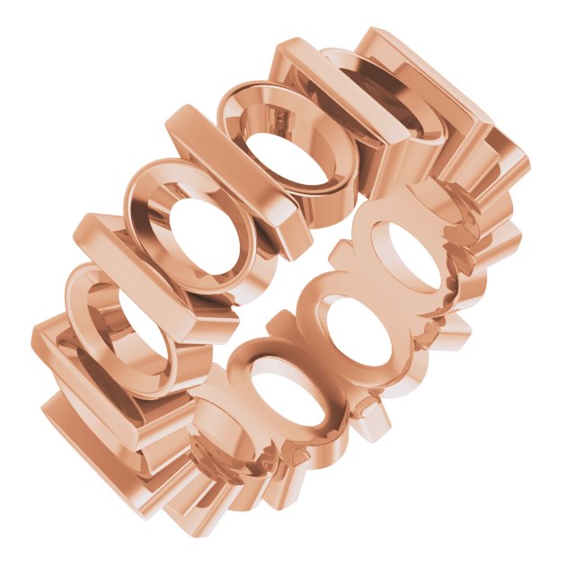 6x4 mm Oval Eternity Band Mounting Size 4 — Saleh Jewelers