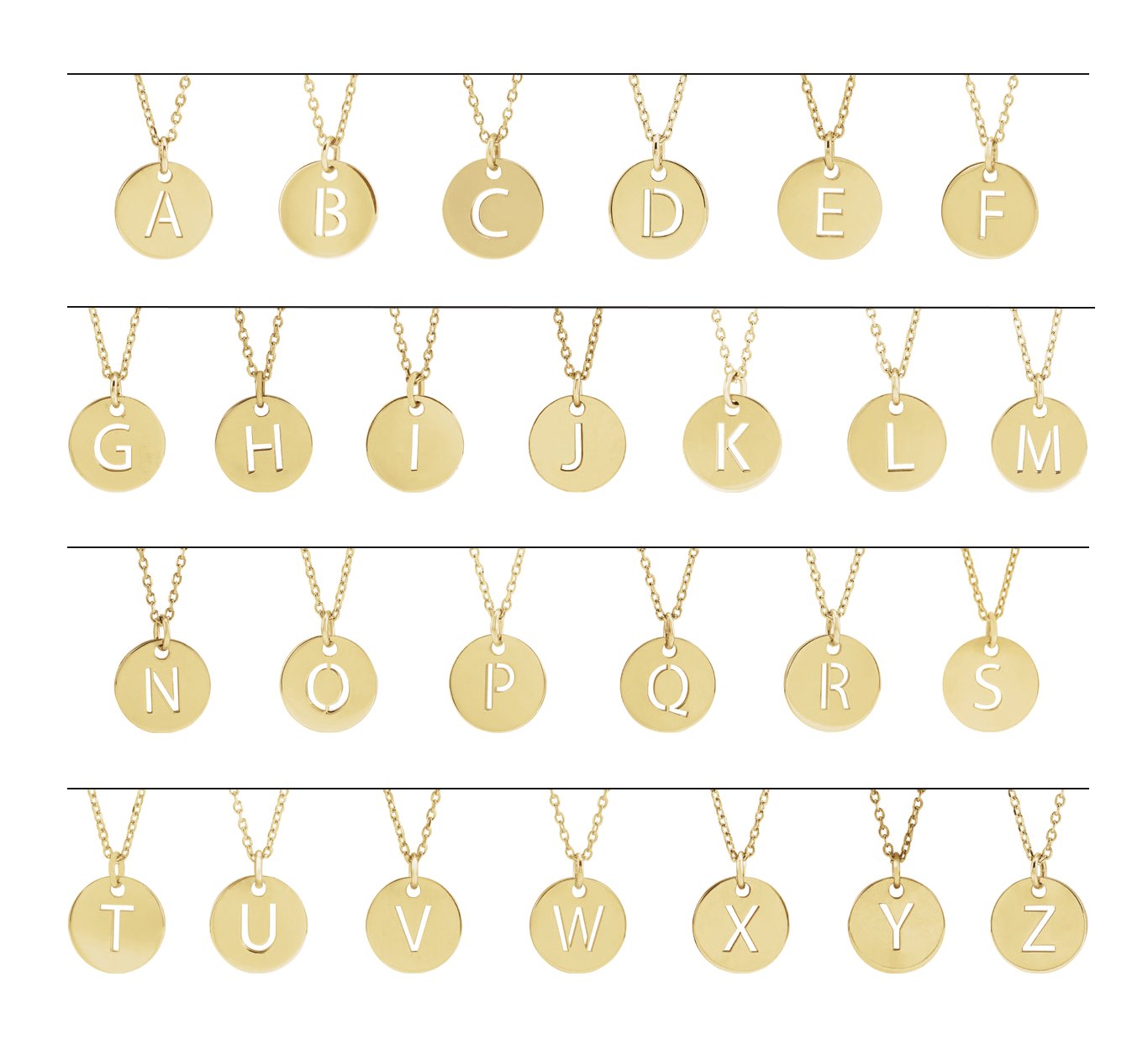 18K Yellow Gold-Plated Sterling Silver Initial K 16-18 Necklace