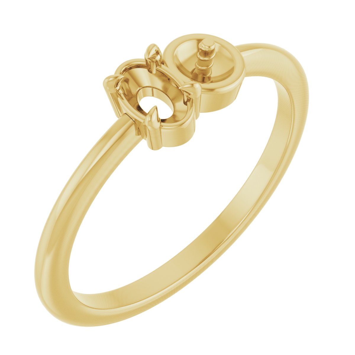 Accented Pearl Ring