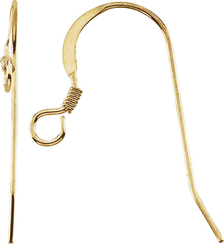 Hammered French Wire Earring Top