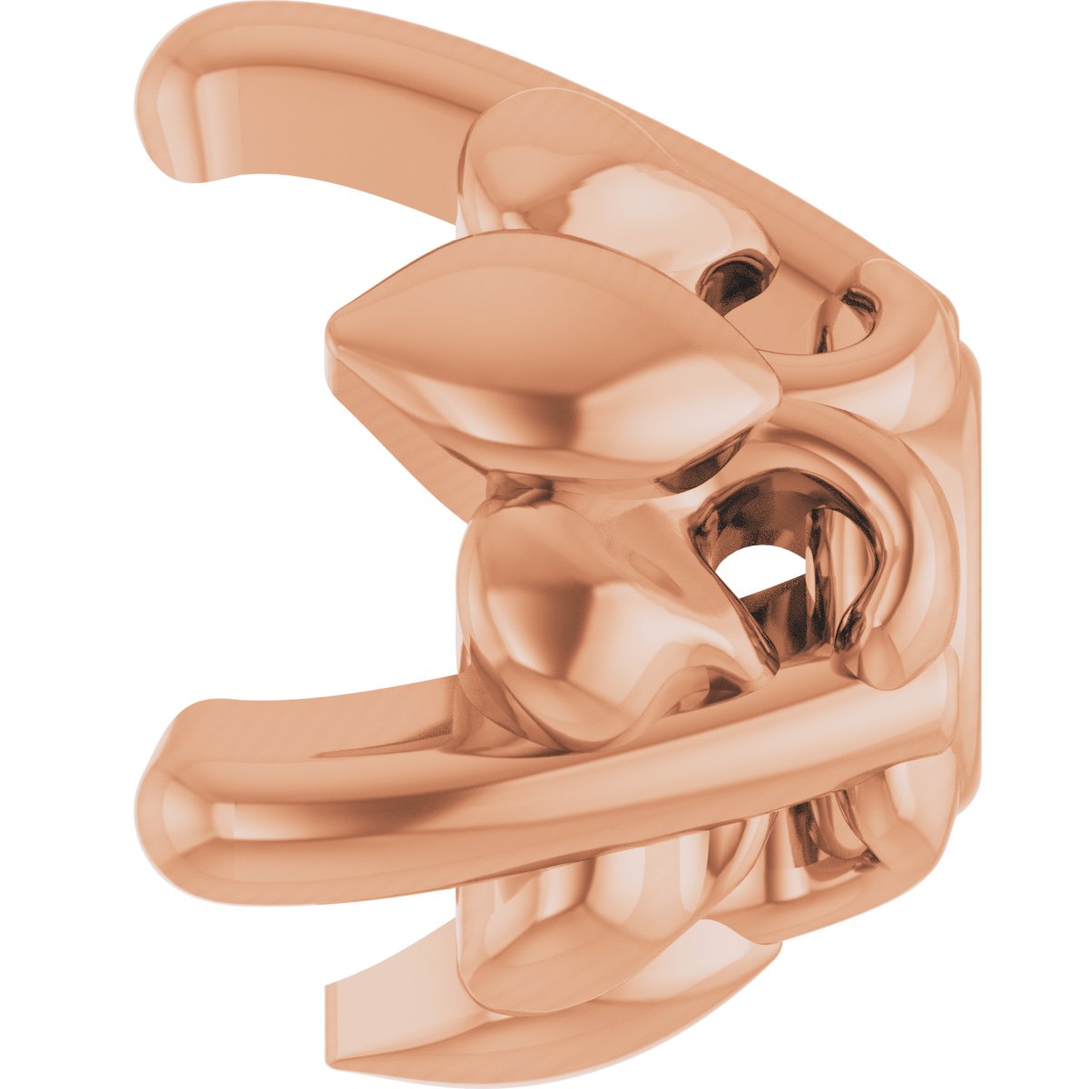 Round 3-Prong Earring Setting