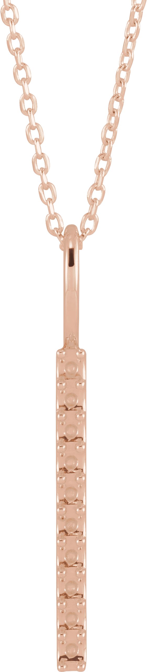 Vertical Bar Necklace or Charm/Pendant
