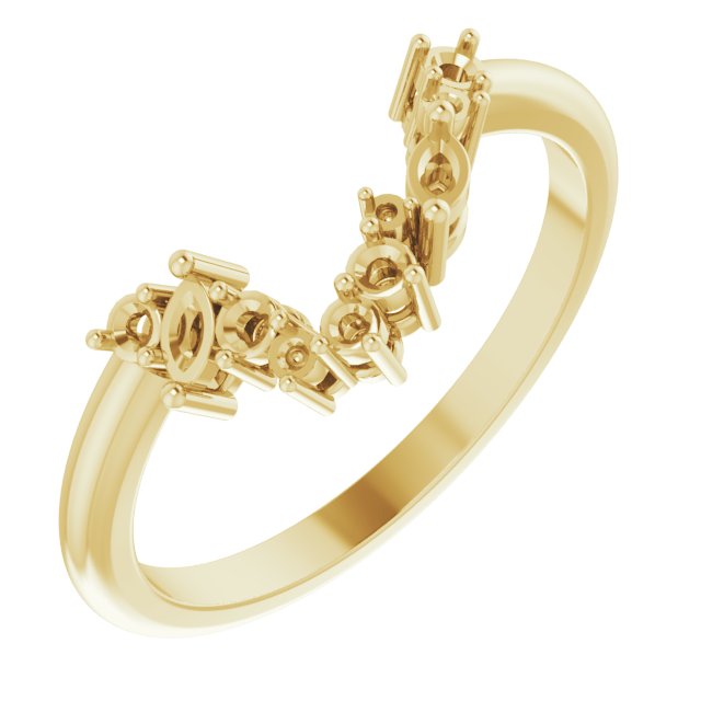 Accented Engagement Ring or Band