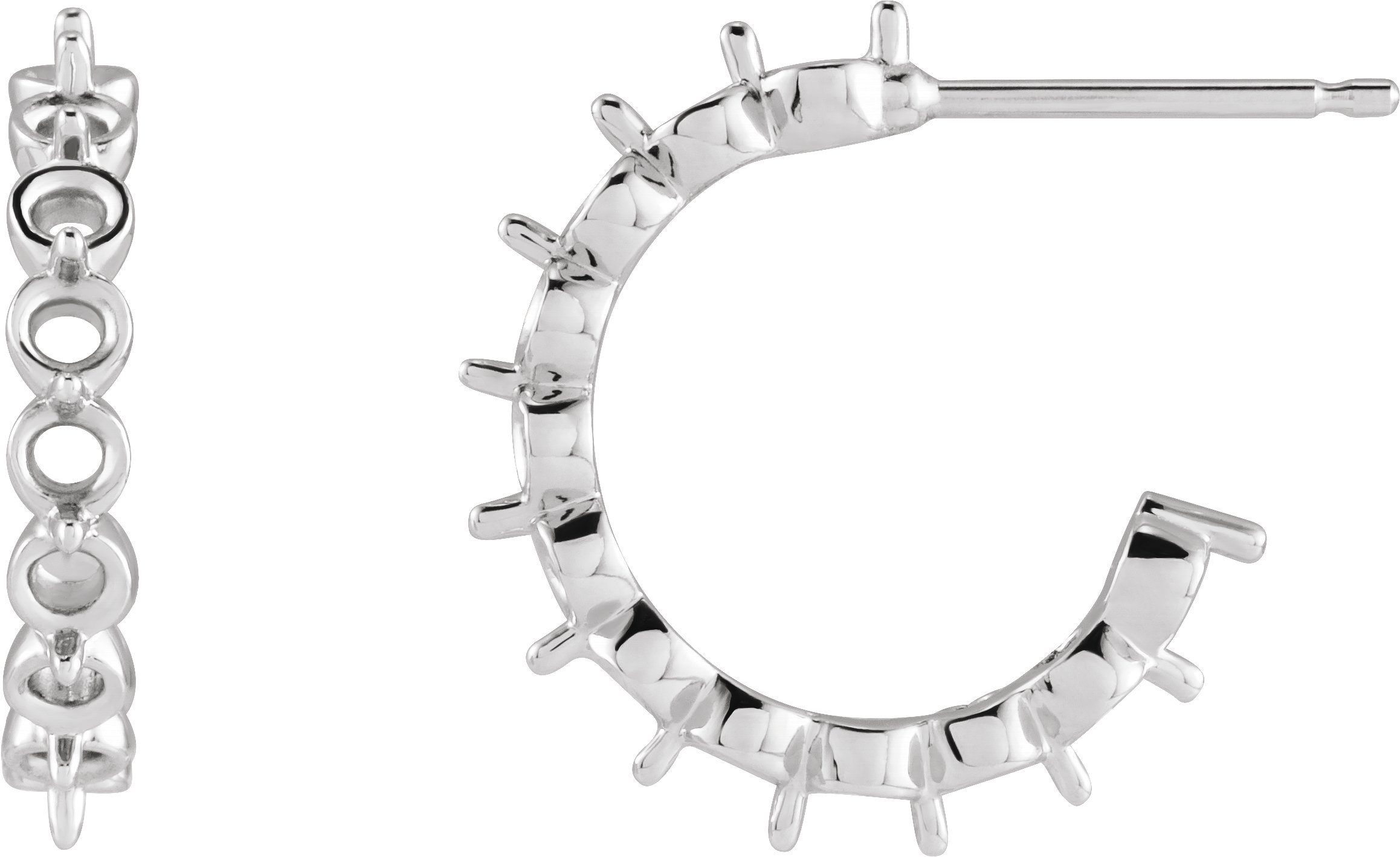 Accented Hoop Earrings