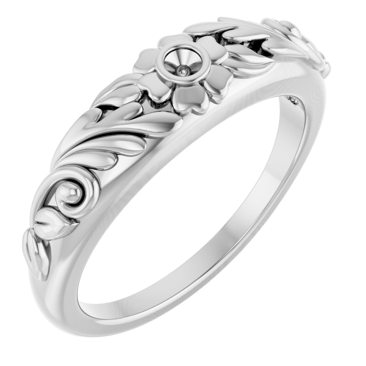 Accented Floral Ring