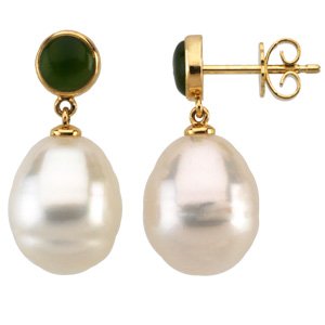 Jade Earrings for Pearl