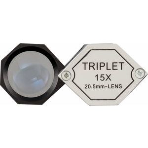 10x Jewelers Loupe,Hastings Triplet ,20.5mm,Genuine Leather Case