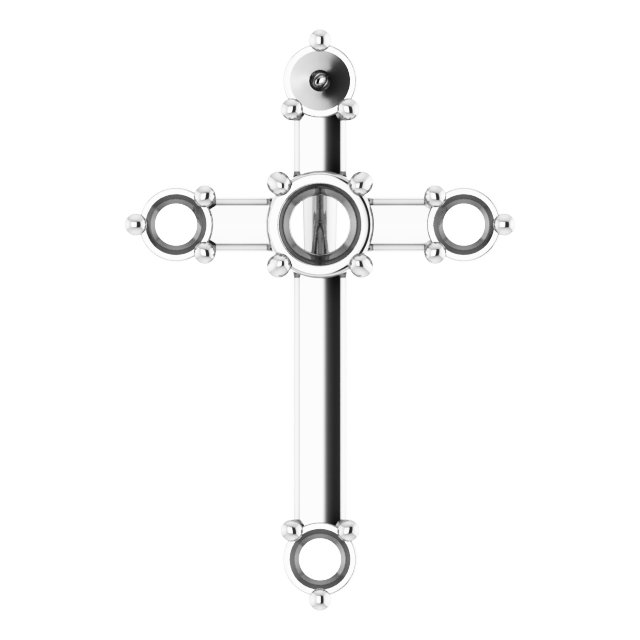Accented Cross Pendant