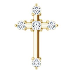 Accented Cross Pendant