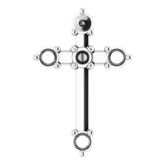 Accented Cross Pendant