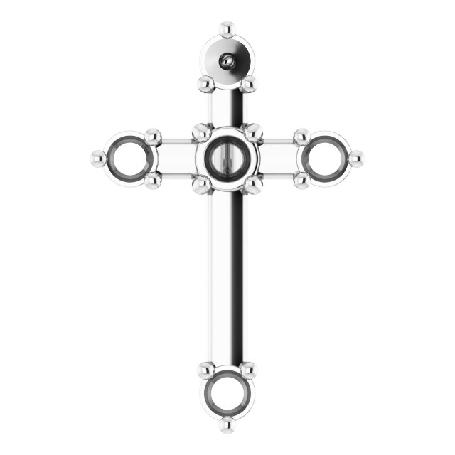 Accented Cross Pendant