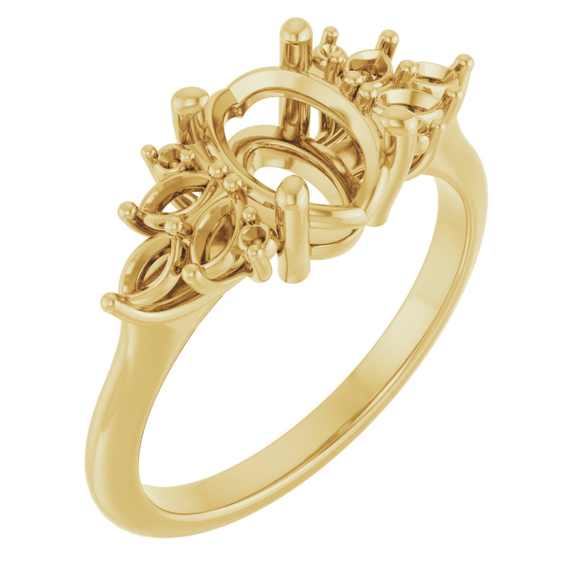 Accented Engagement Ring