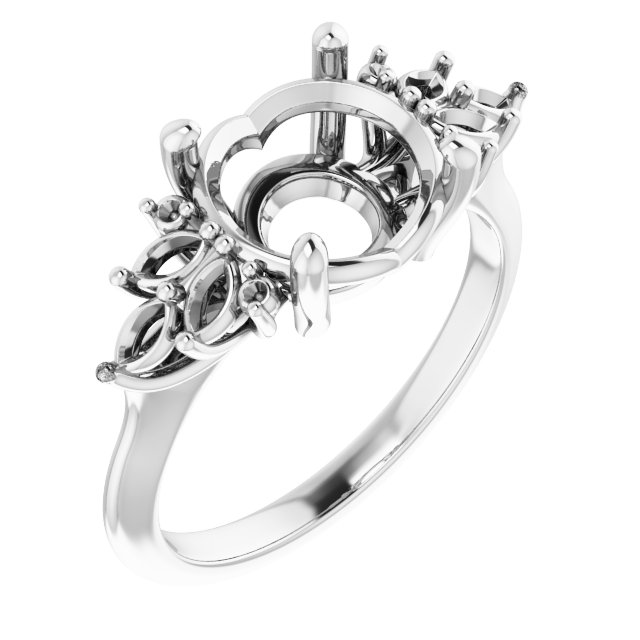 Accented Engagement Ring