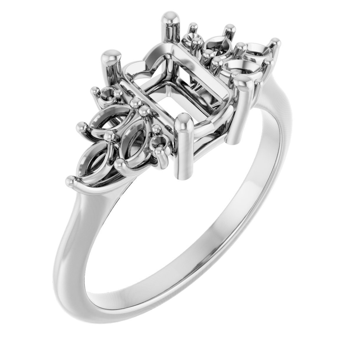 Accented Engagement Ring