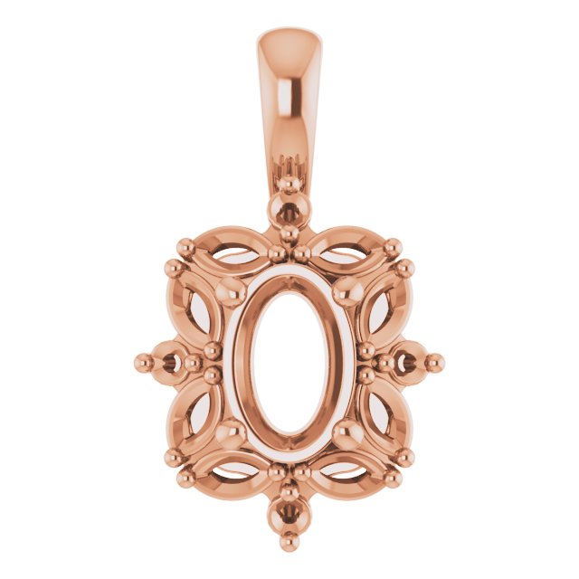 Sculptural Halo-Style Pendant