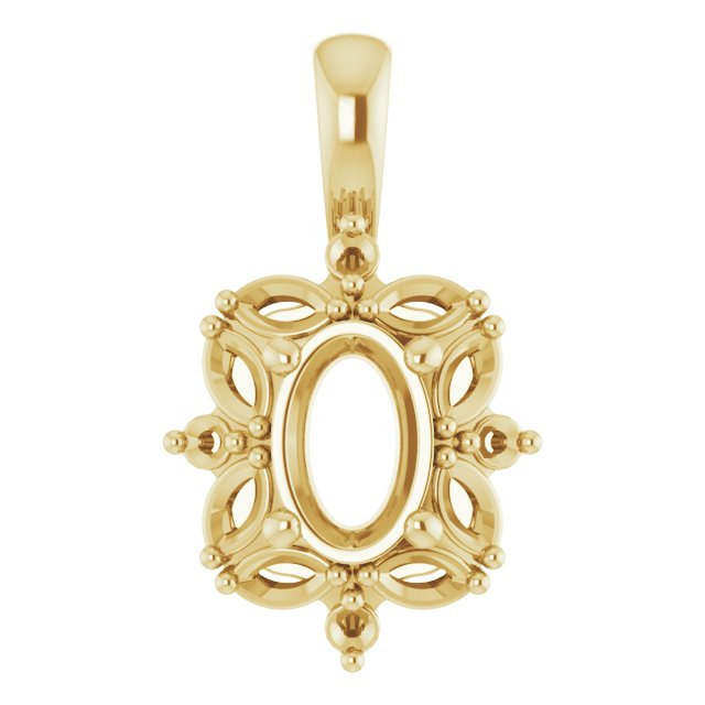 Sculptural Halo-Style Pendant