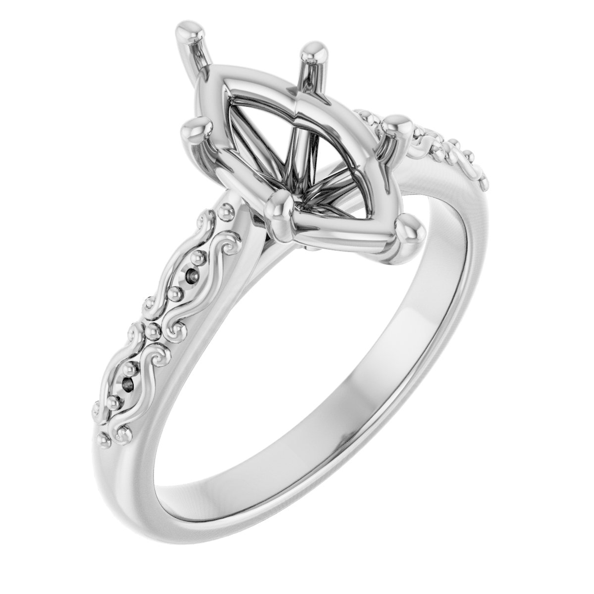 Accented Engagement Ring
