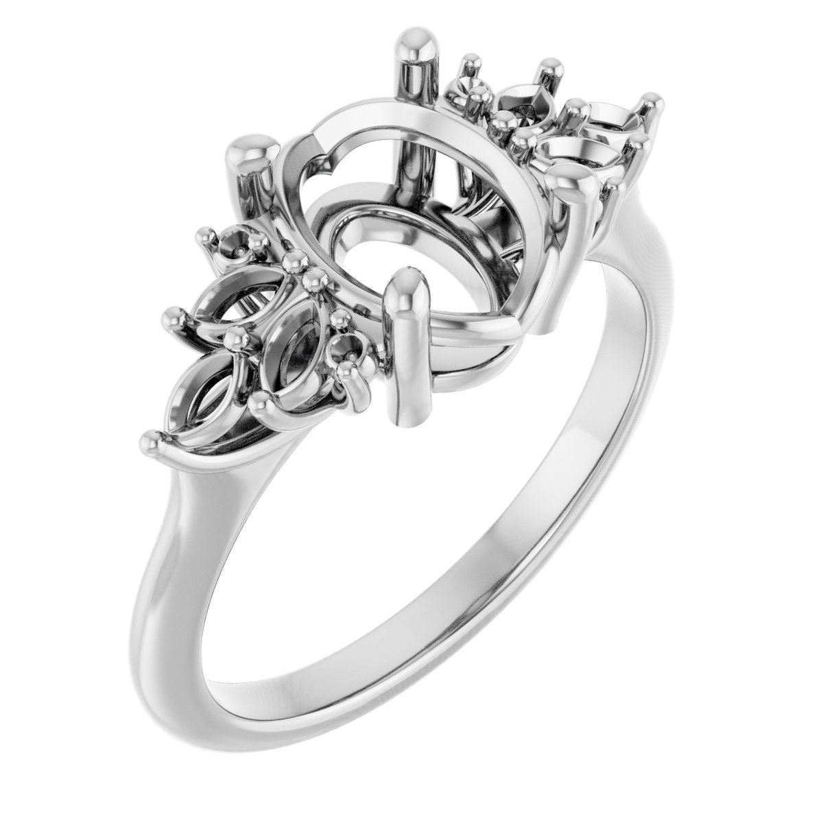 Accented Engagement Ring