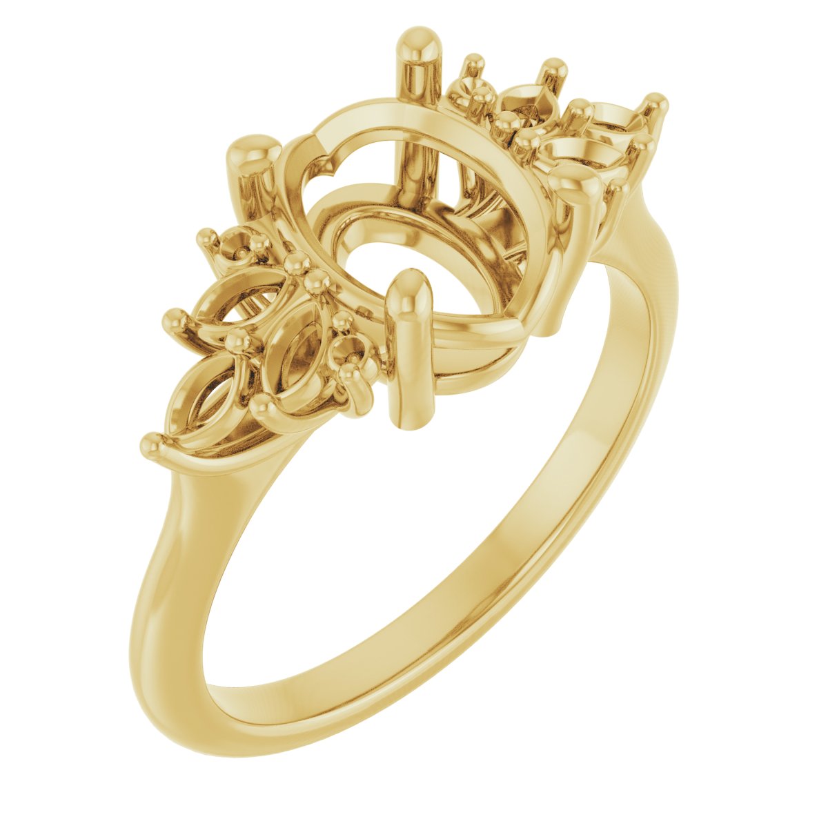 Accented Engagement Ring