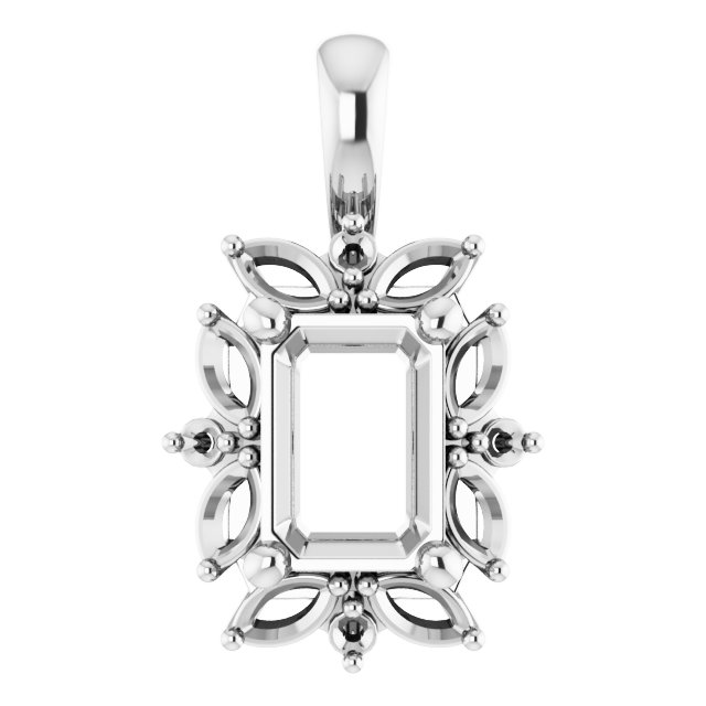 Sculptural Halo-Style Pendant