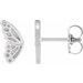 Platinum Right Butterfly Wing Earring