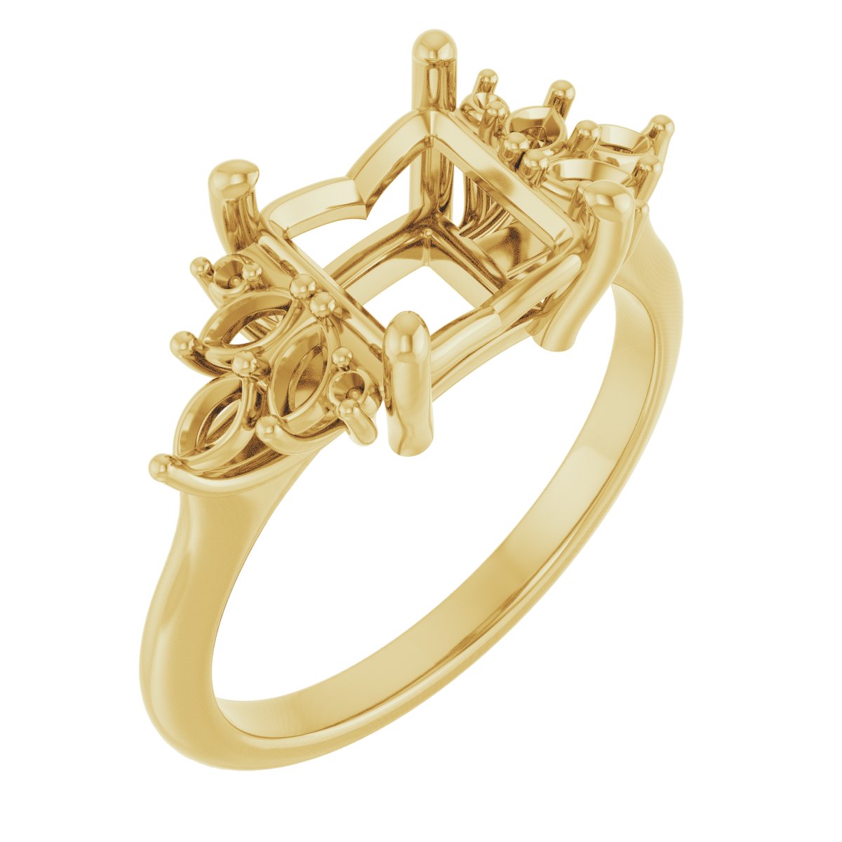 Accented Engagement Ring
