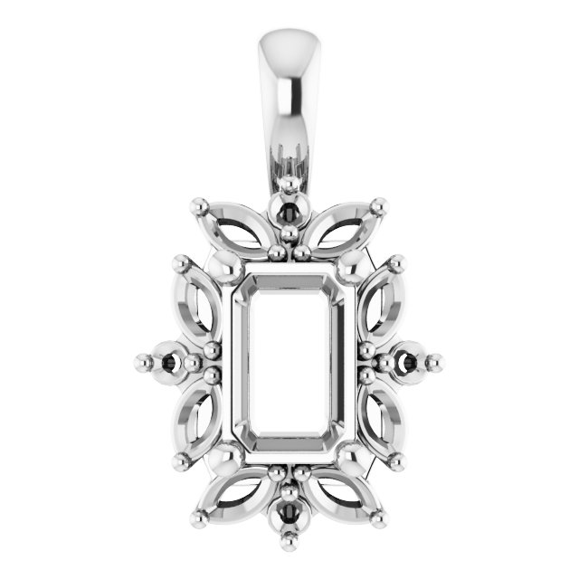 Sculptural Halo-Style Pendant