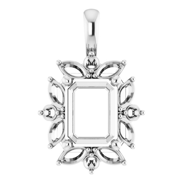 Sculptural Halo-Style Pendant