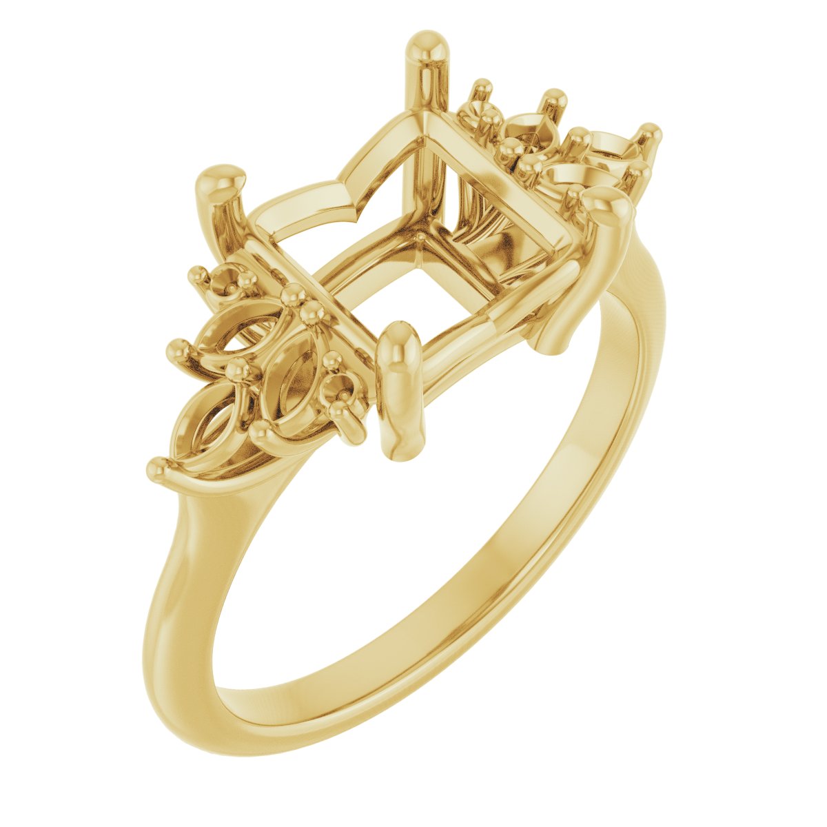 Accented Engagement Ring